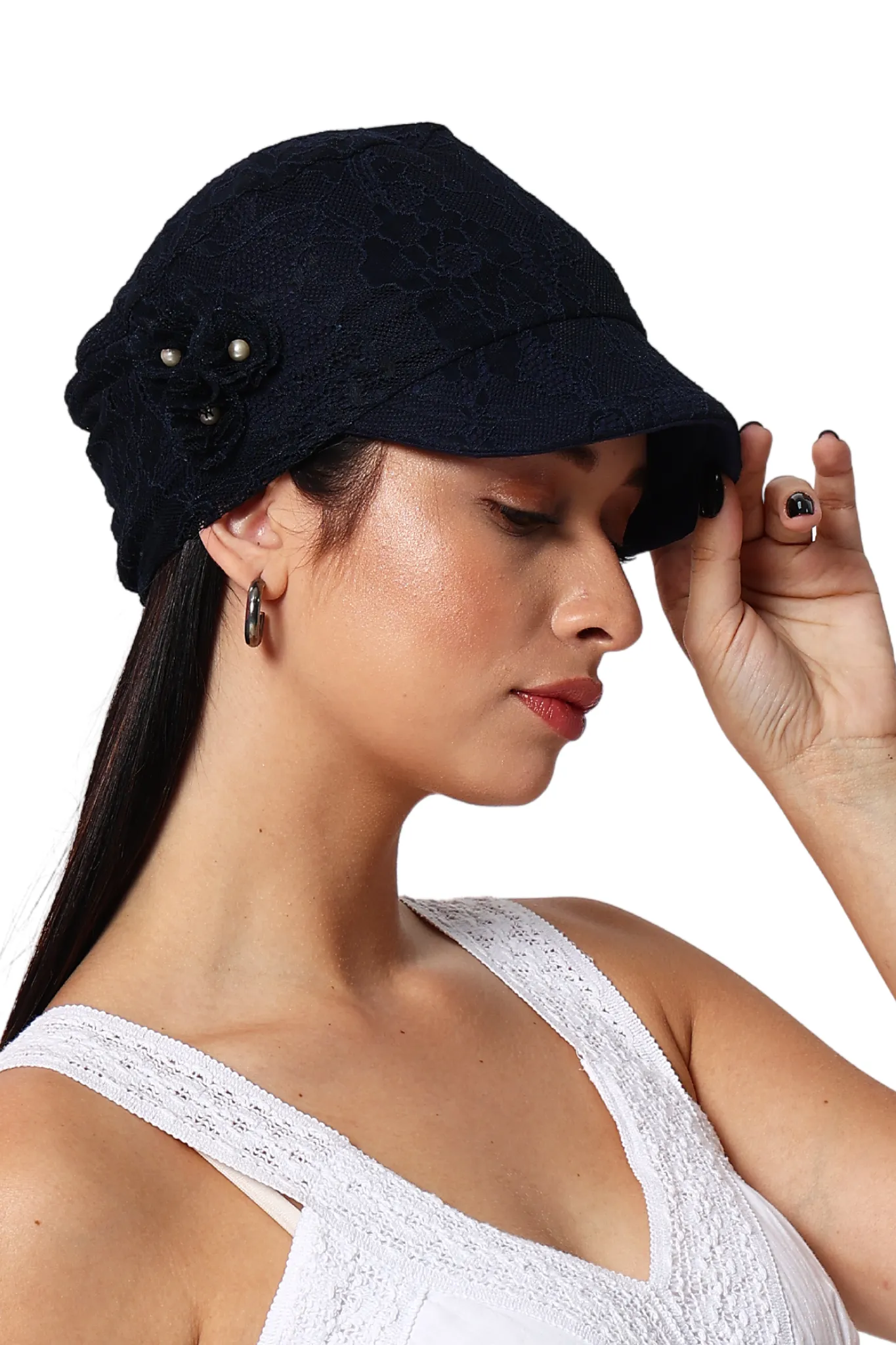 The Headscarves Bamboo Women Visor Net Headwear