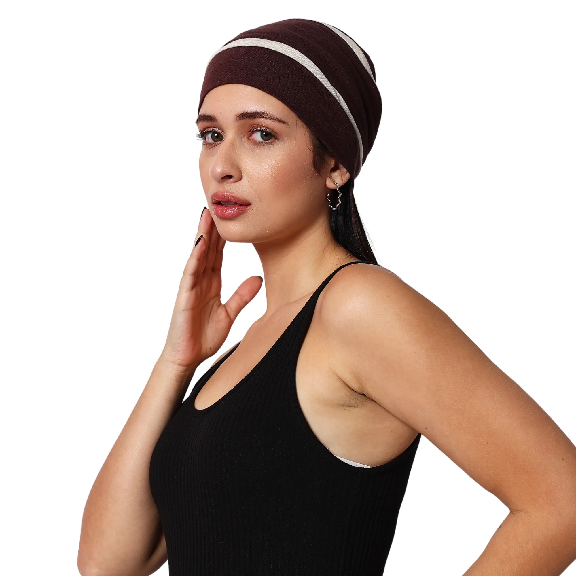 The Headscarves Bamboo Wool Winter Headwear Beanie for Women