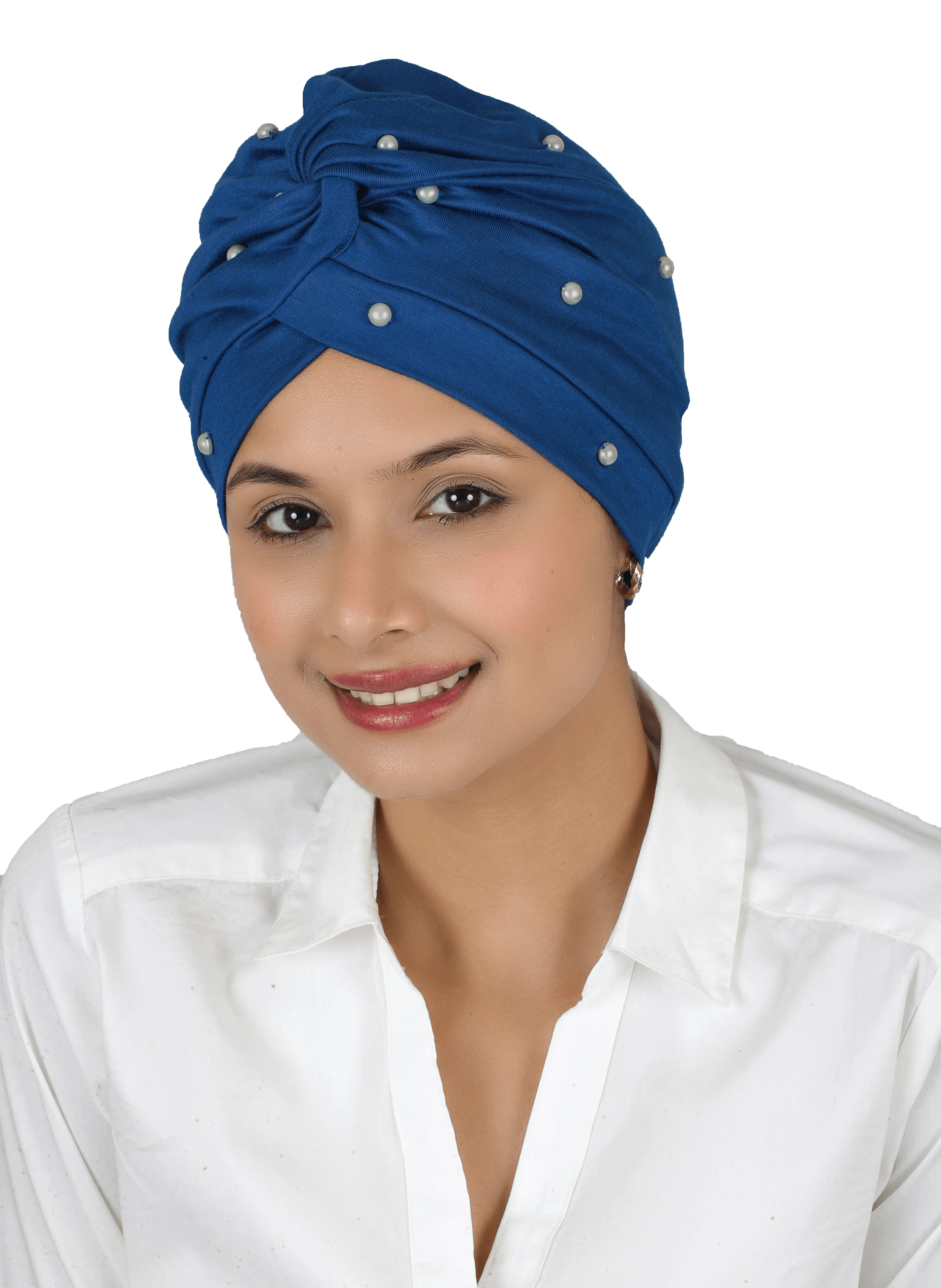 The Headscarves Beautiful Women Mother of Pearl Beanies Turban Headwear