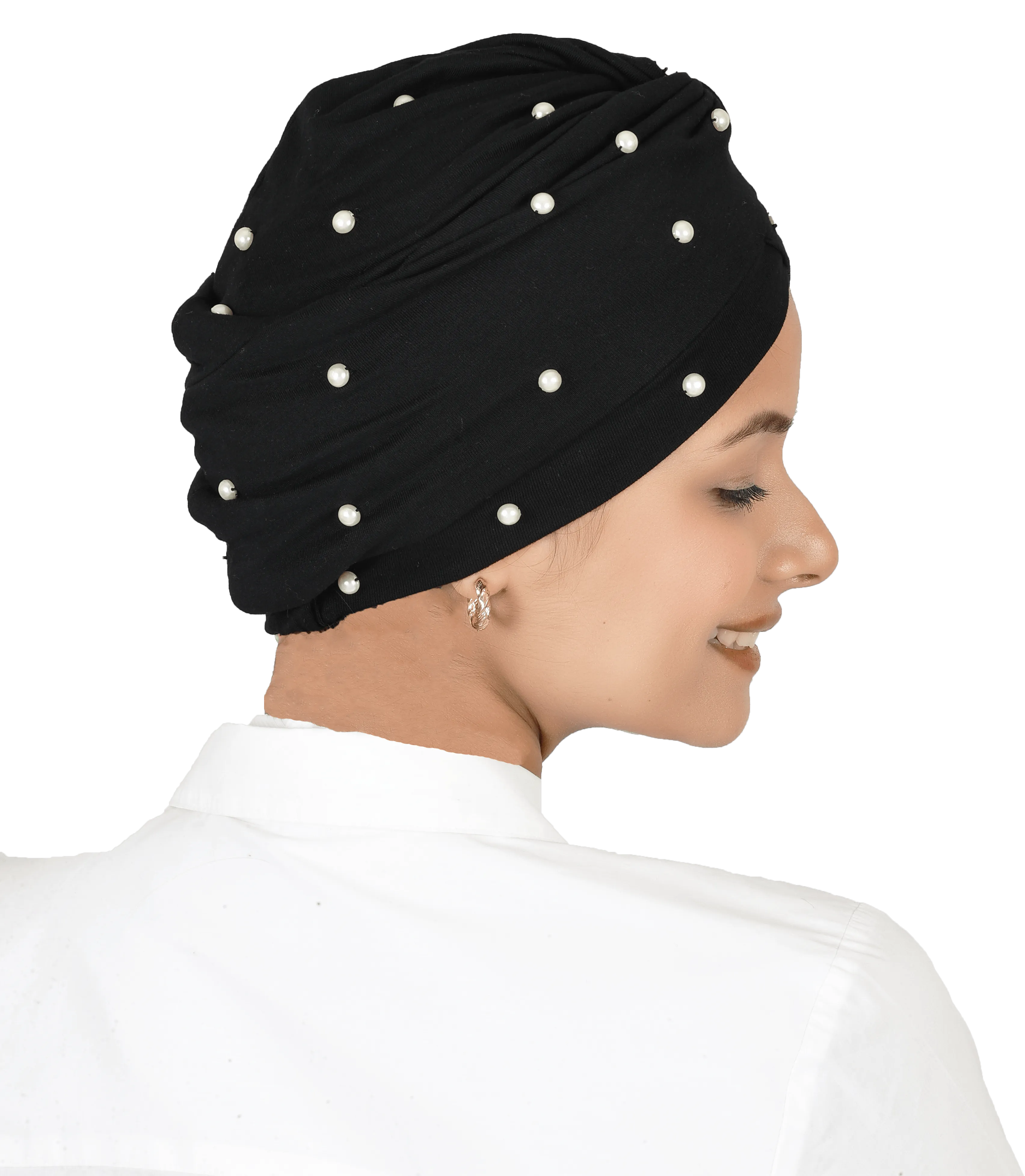 The Headscarves Beautiful Women Mother of Pearl Beanies Turban Headwear