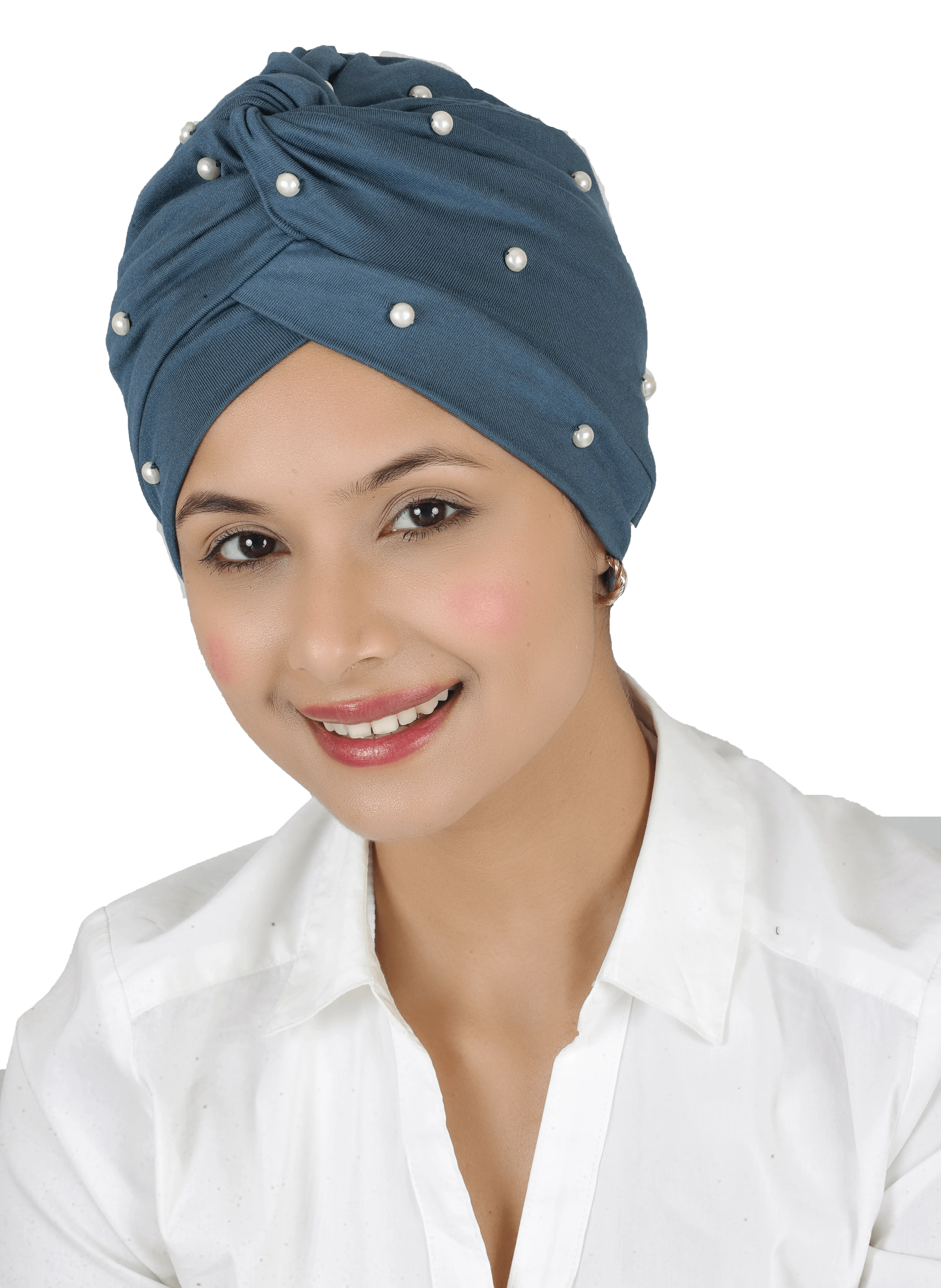 The Headscarves Beautiful Women Mother of Pearl Beanies Turban Headwear