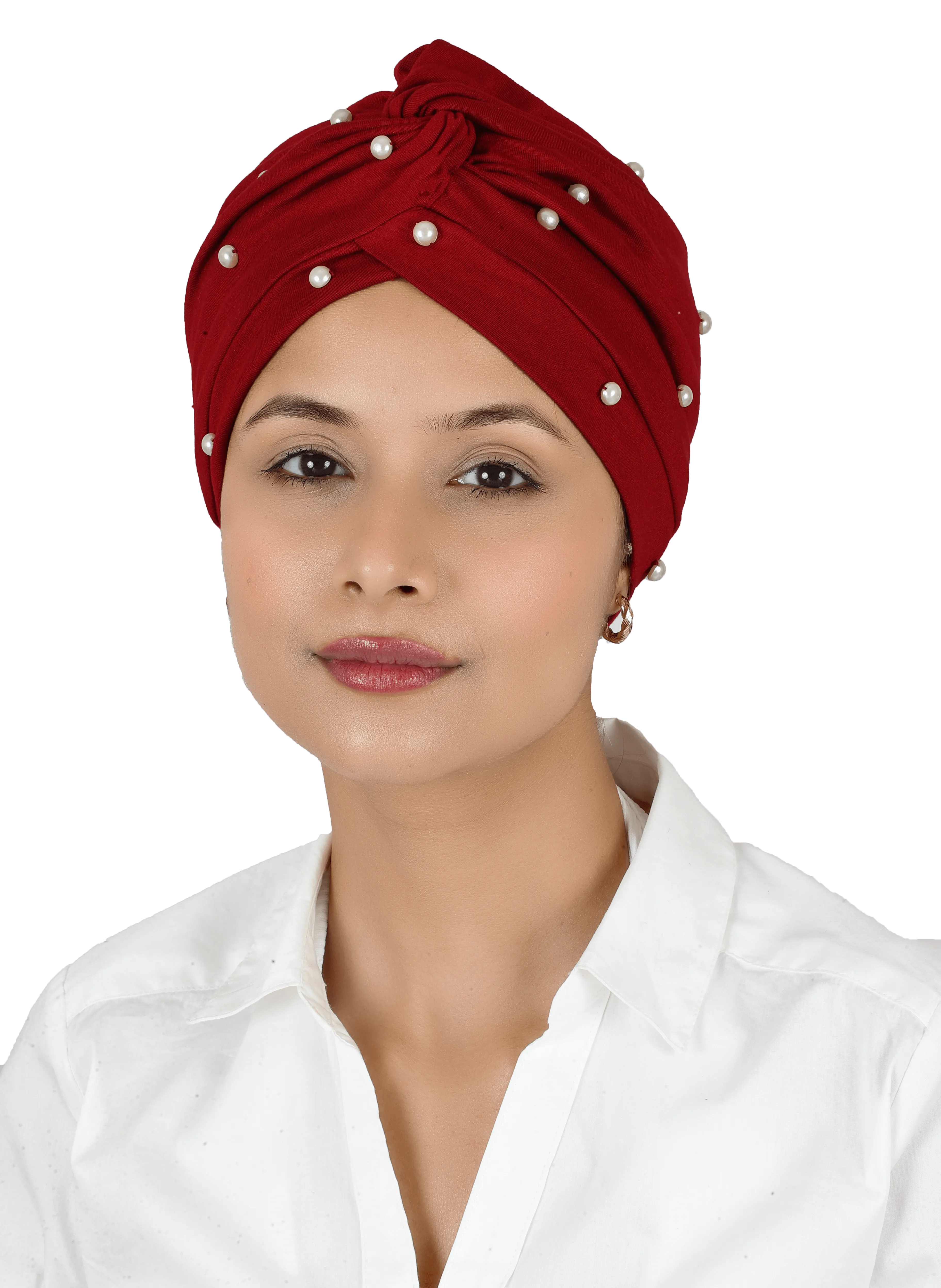 The Headscarves Beautiful Women Mother of Pearl Beanies Turban Headwear