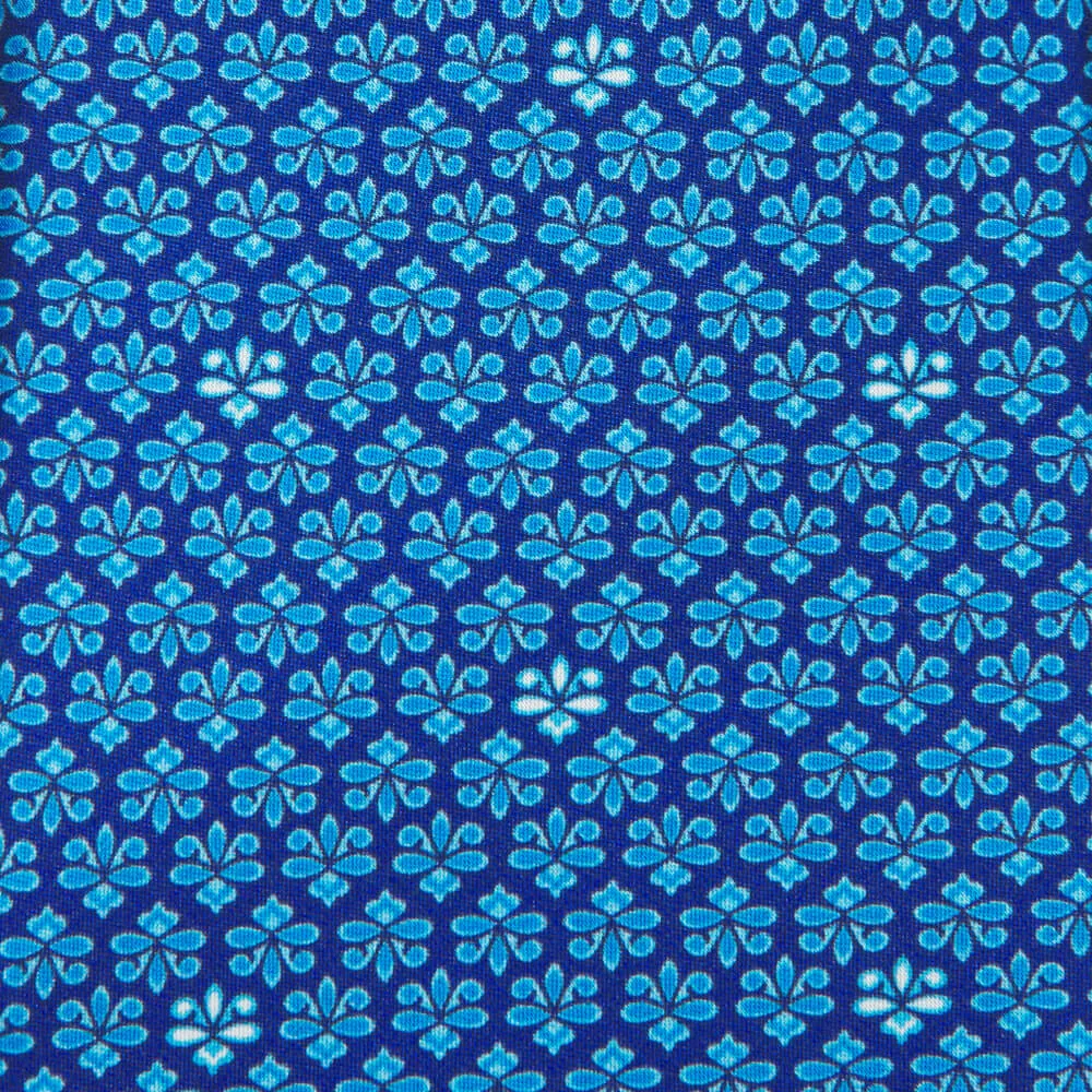 The Lily of Florence Blue Duchesse Silk Tie