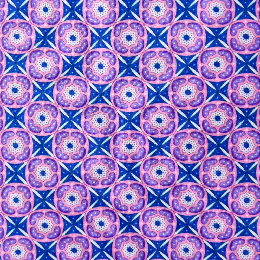 The Mazzarò Purple and Blue Duchesse Silk Tie