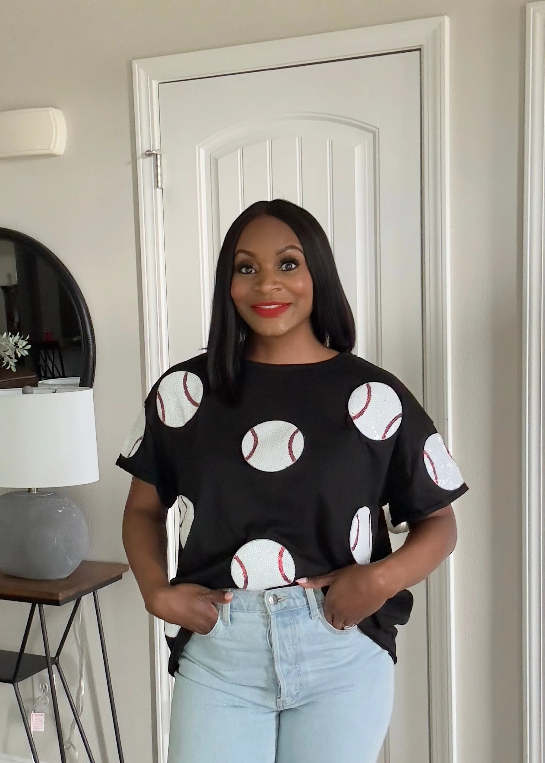 The Sequins   Baseballs Top