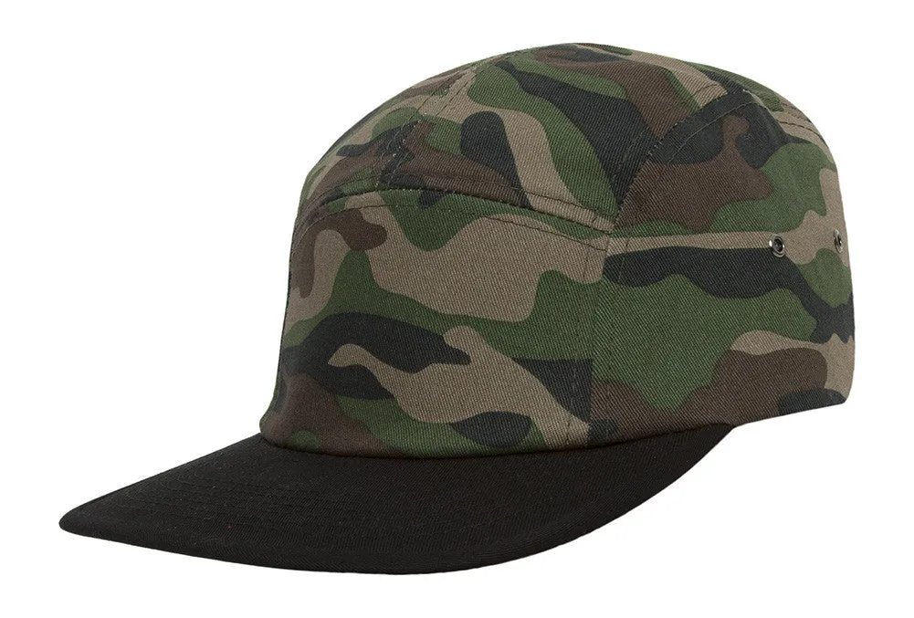TopHeadwear Print Cotton Five-Panel Jockey Cap