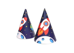 Trip To The Moon Party Hats 12pk S3070