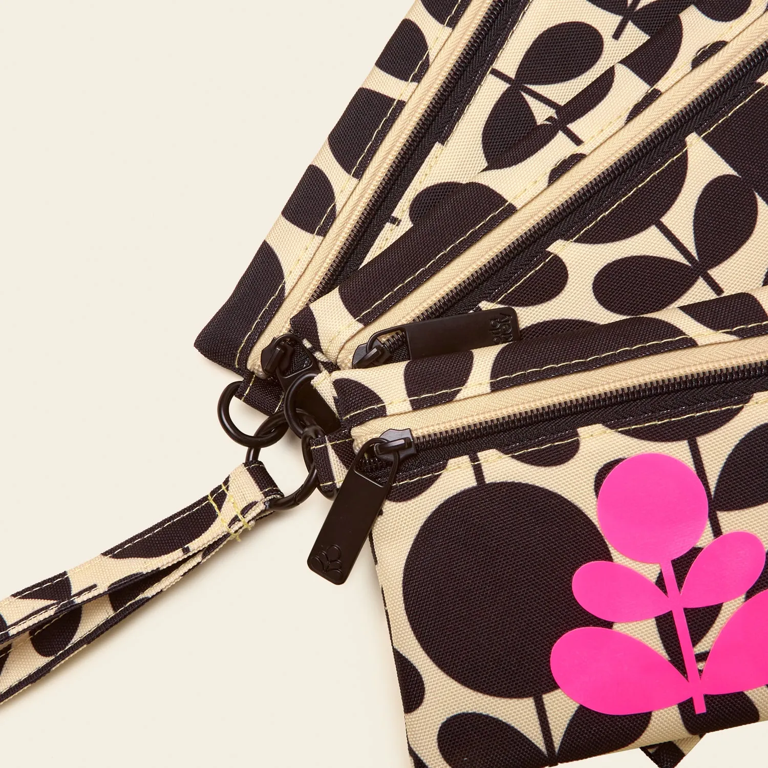 Triplet Set of 3 Pouches - Jigsaw Stem Jet