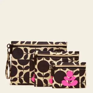 Triplet Set of 3 Pouches - Jigsaw Stem Jet