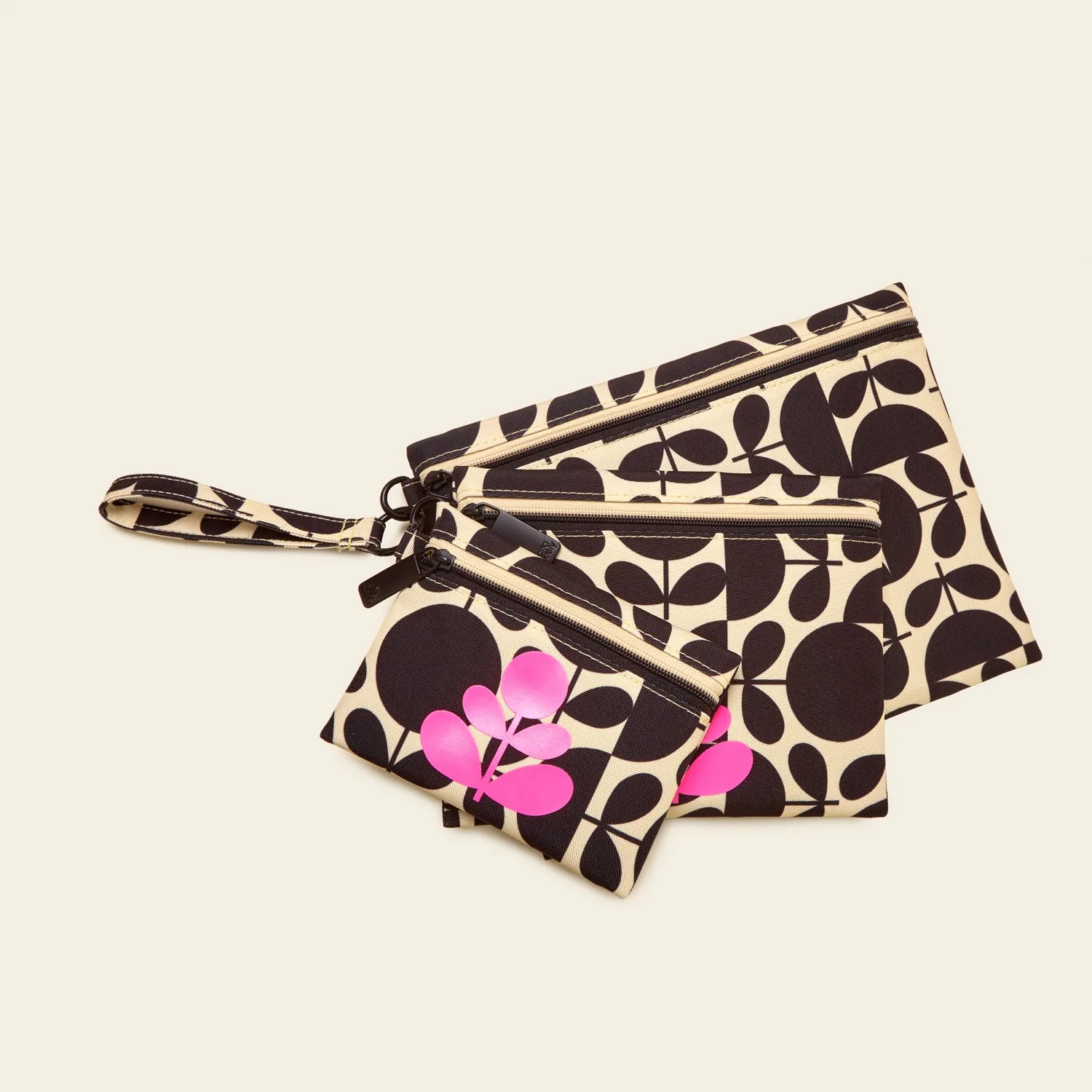 Triplet Set of 3 Pouches - Jigsaw Stem Jet