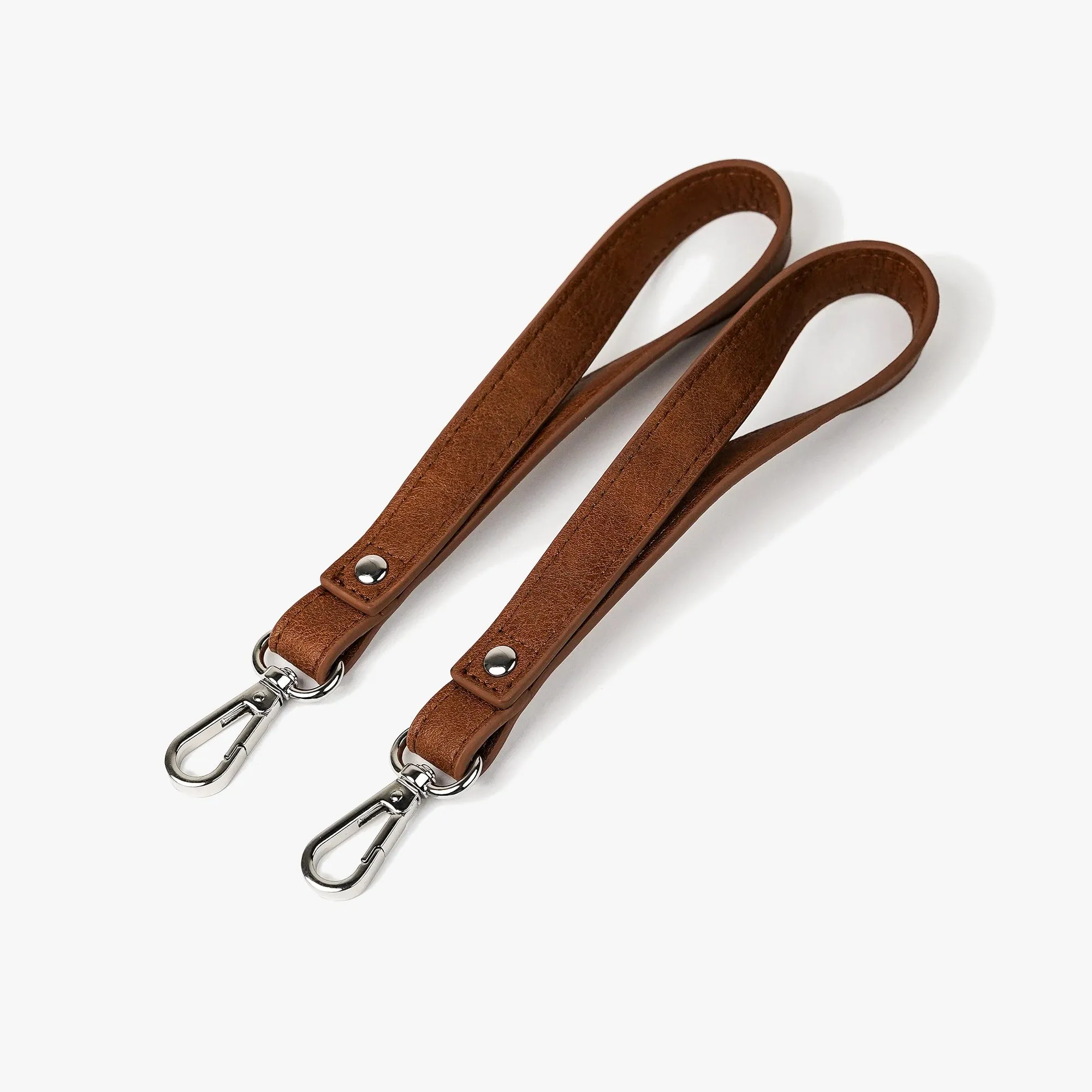 VANCHI Leatherette Pram Clips - Tan