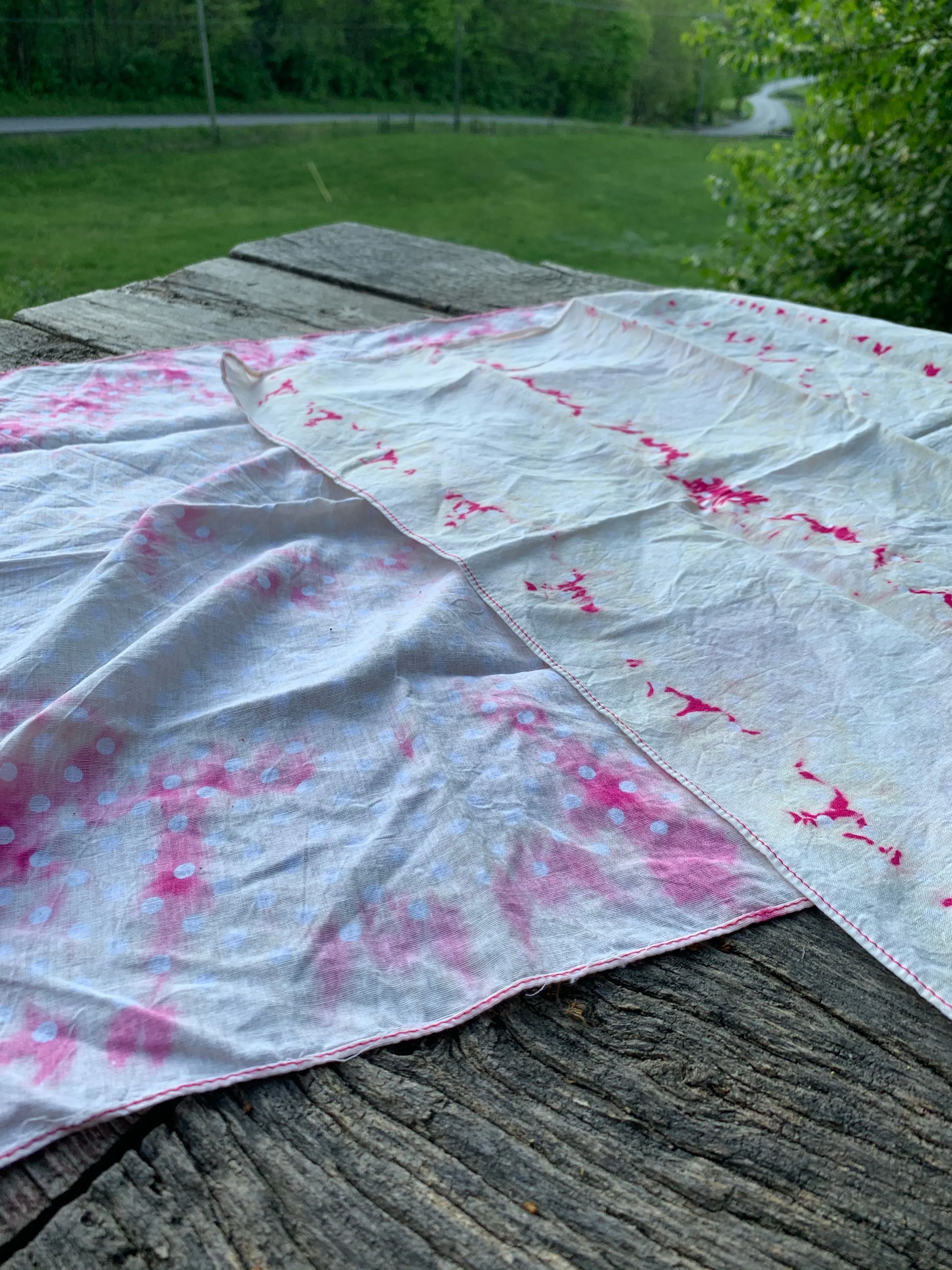 Vintage Distressed Bandanas Neckerchiefs
