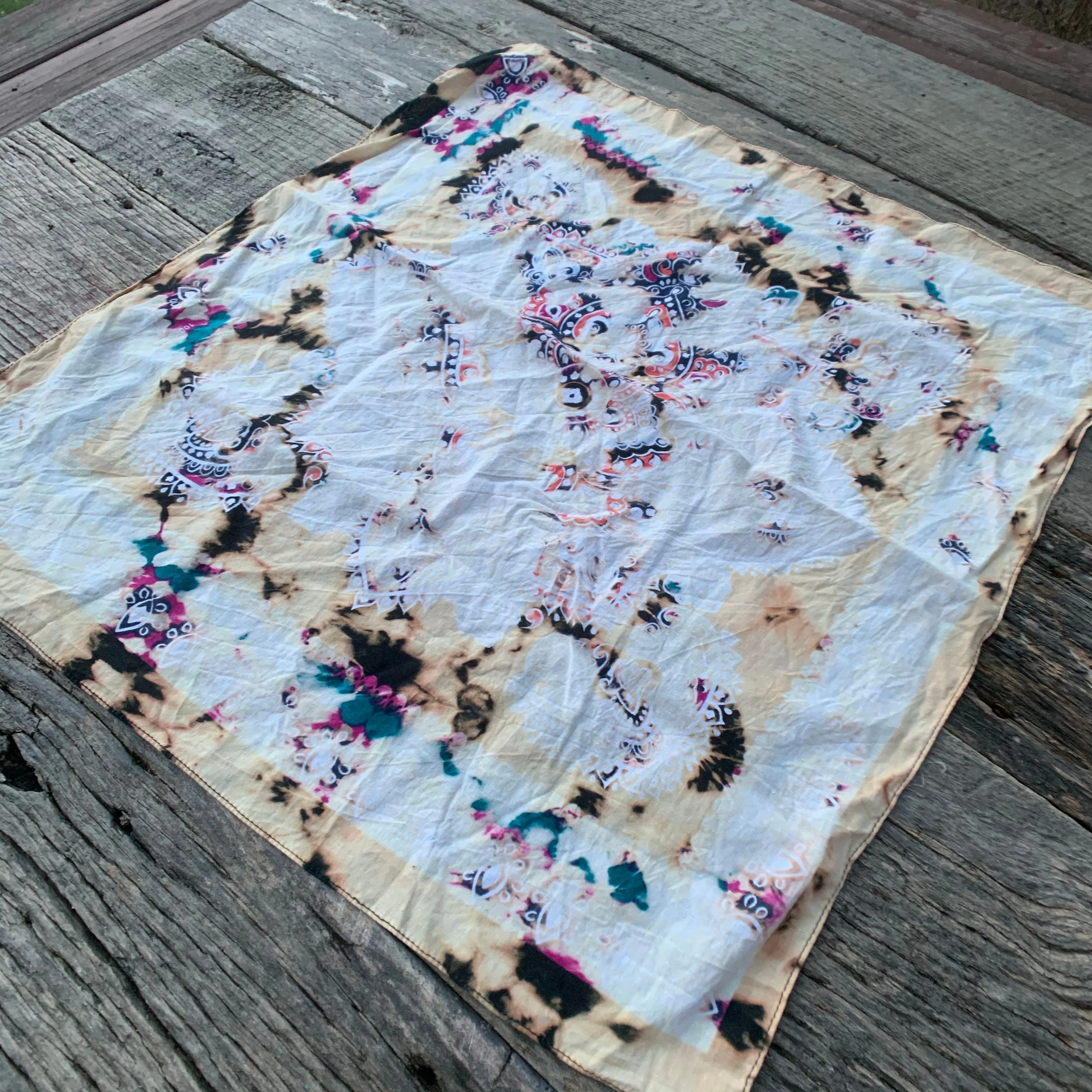 Vintage Distressed Bandanas Neckerchiefs
