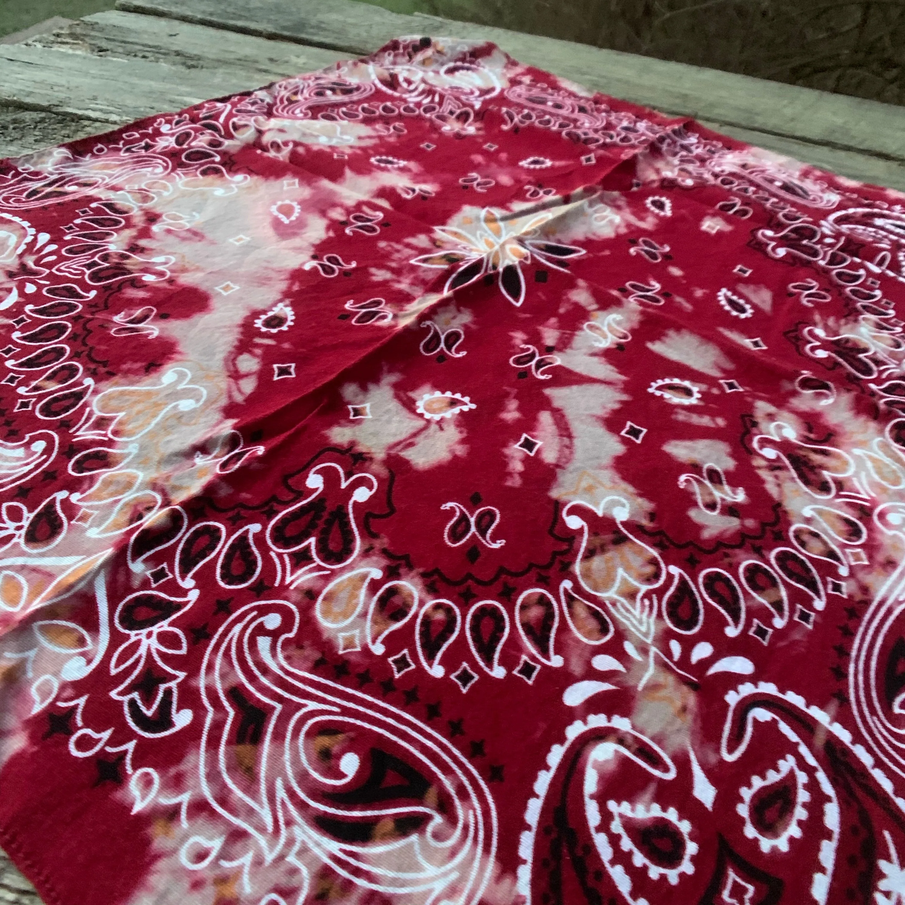 Vintage Distressed Bandanas Neckerchiefs