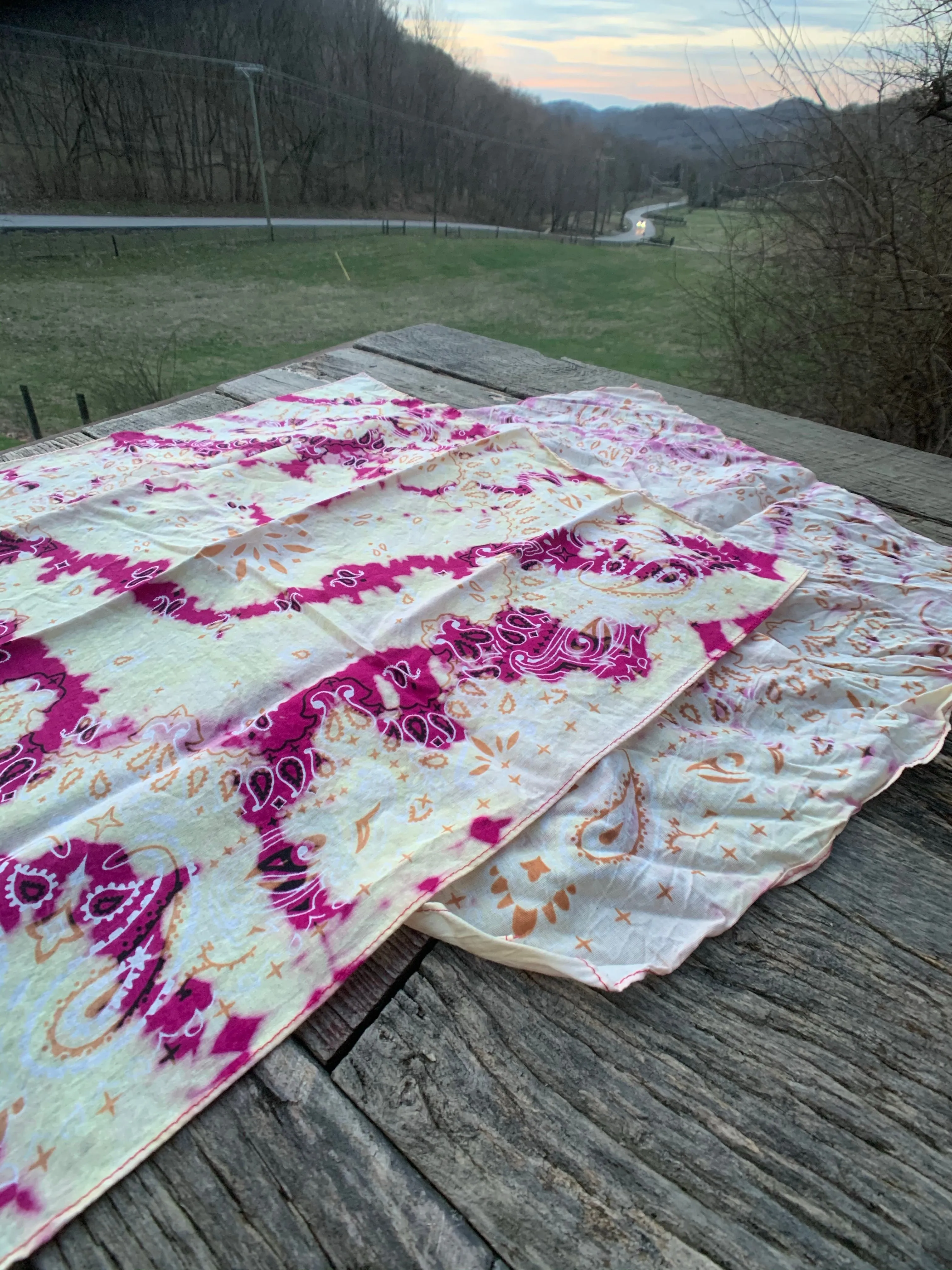 Vintage Distressed Bandanas Neckerchiefs