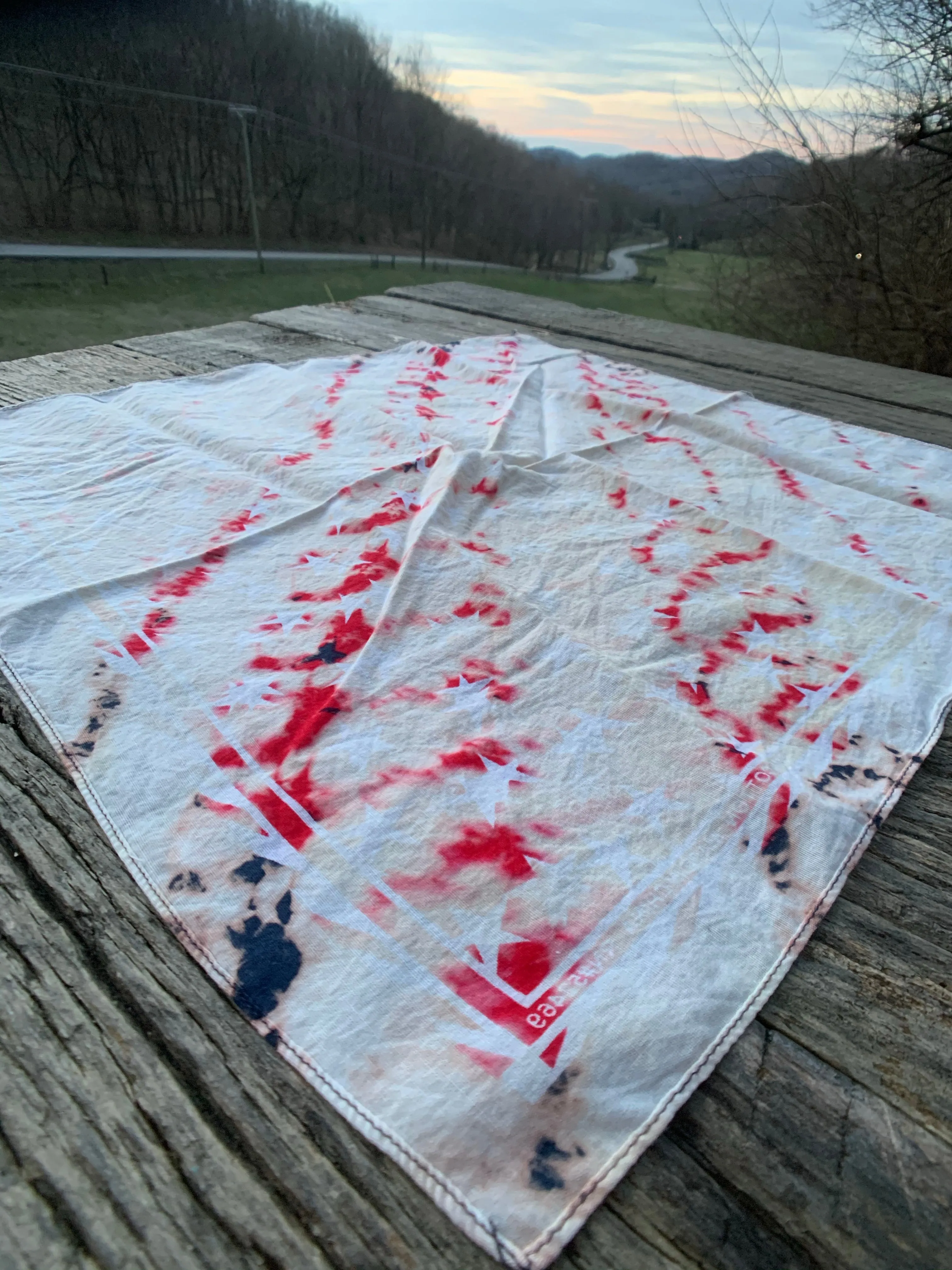 Vintage Distressed Bandanas Neckerchiefs