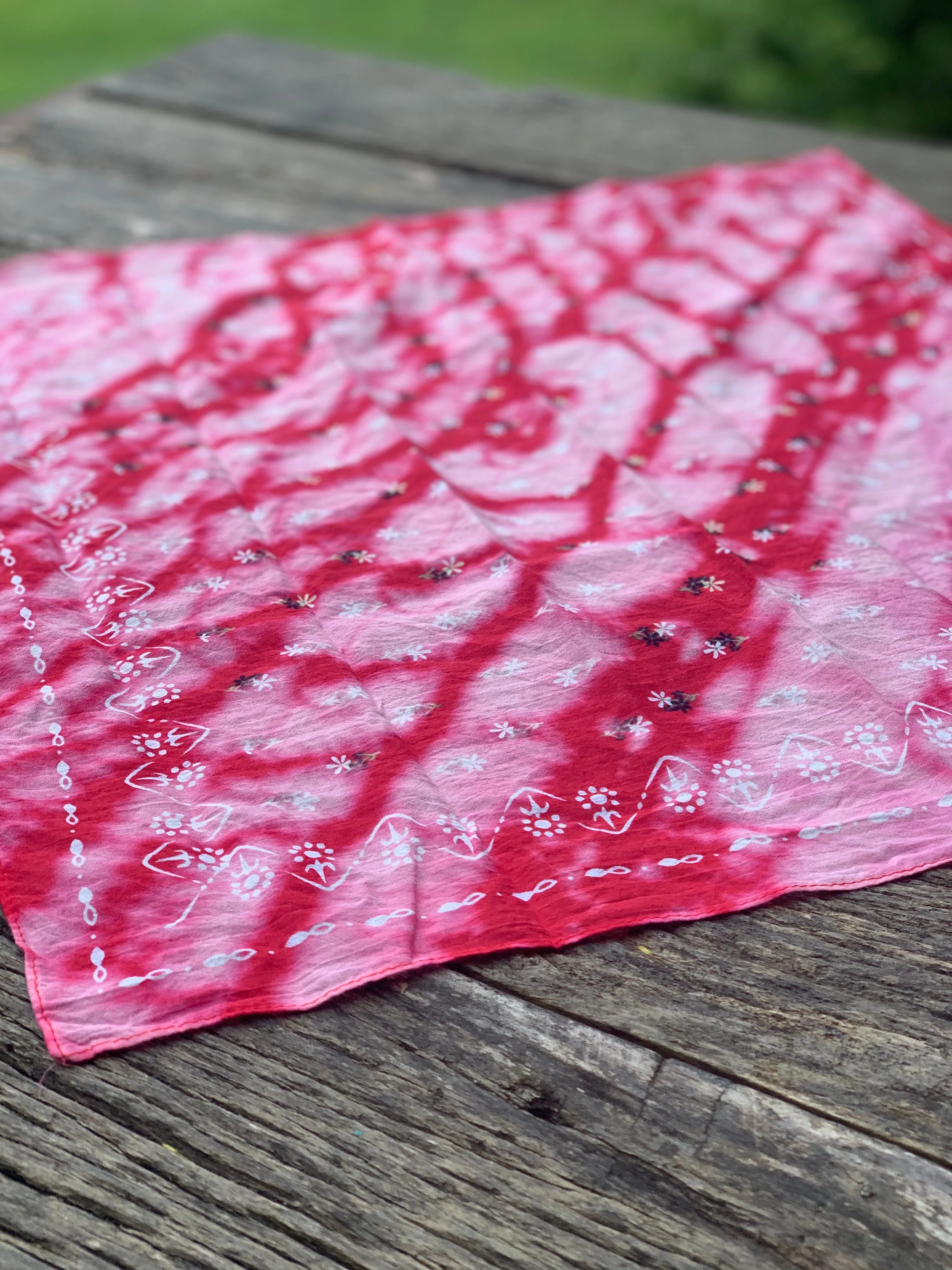 Vintage Distressed Bandanas Neckerchiefs
