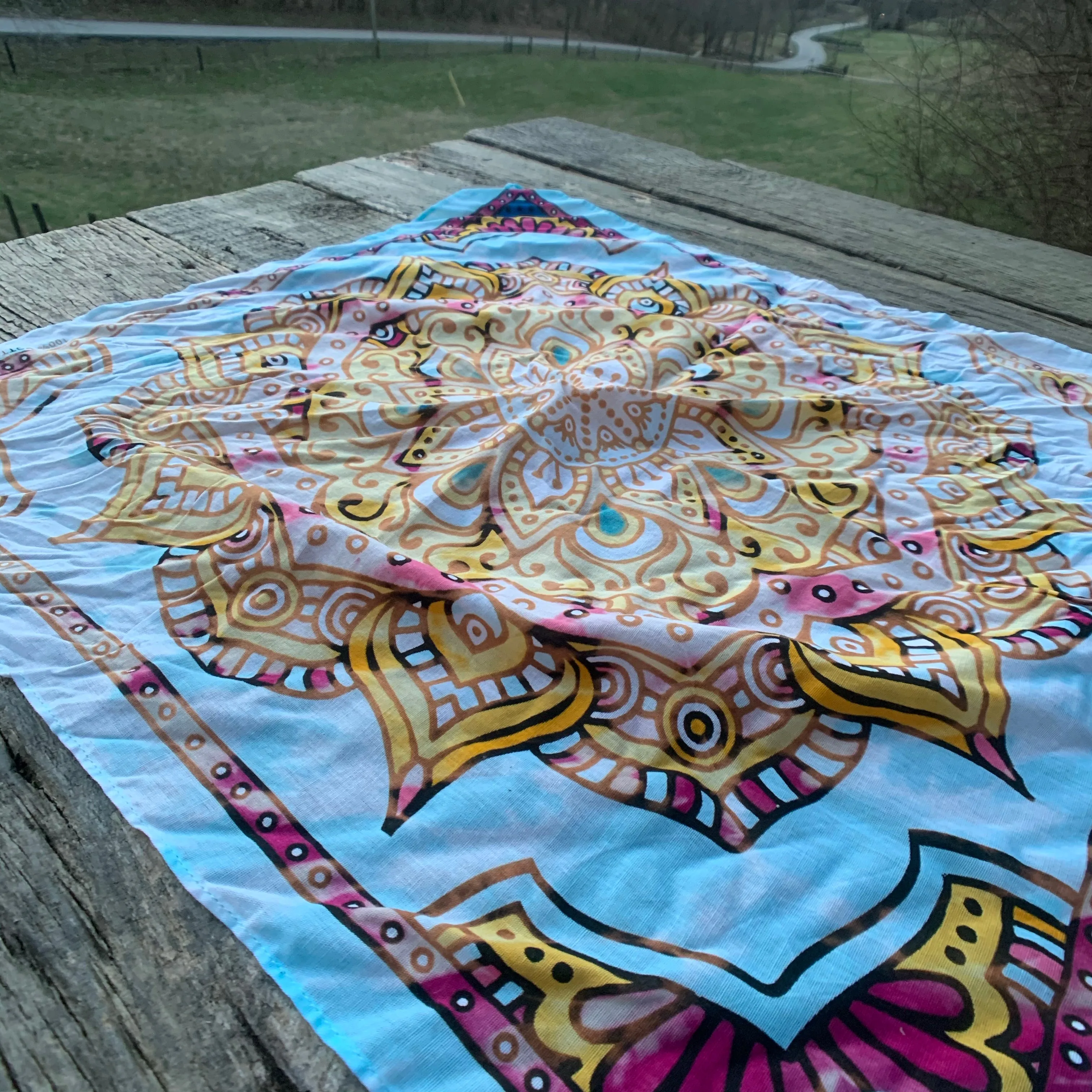 Vintage Distressed Bandanas Neckerchiefs