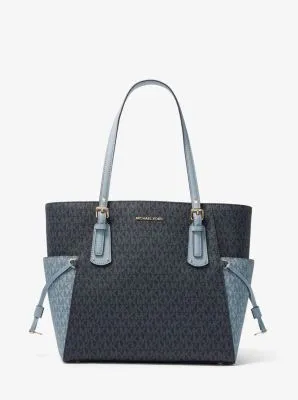 Voyager Small Two-Tone Logo Tote Bag