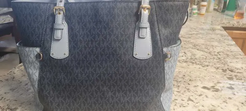 Voyager Small Two-Tone Logo Tote Bag