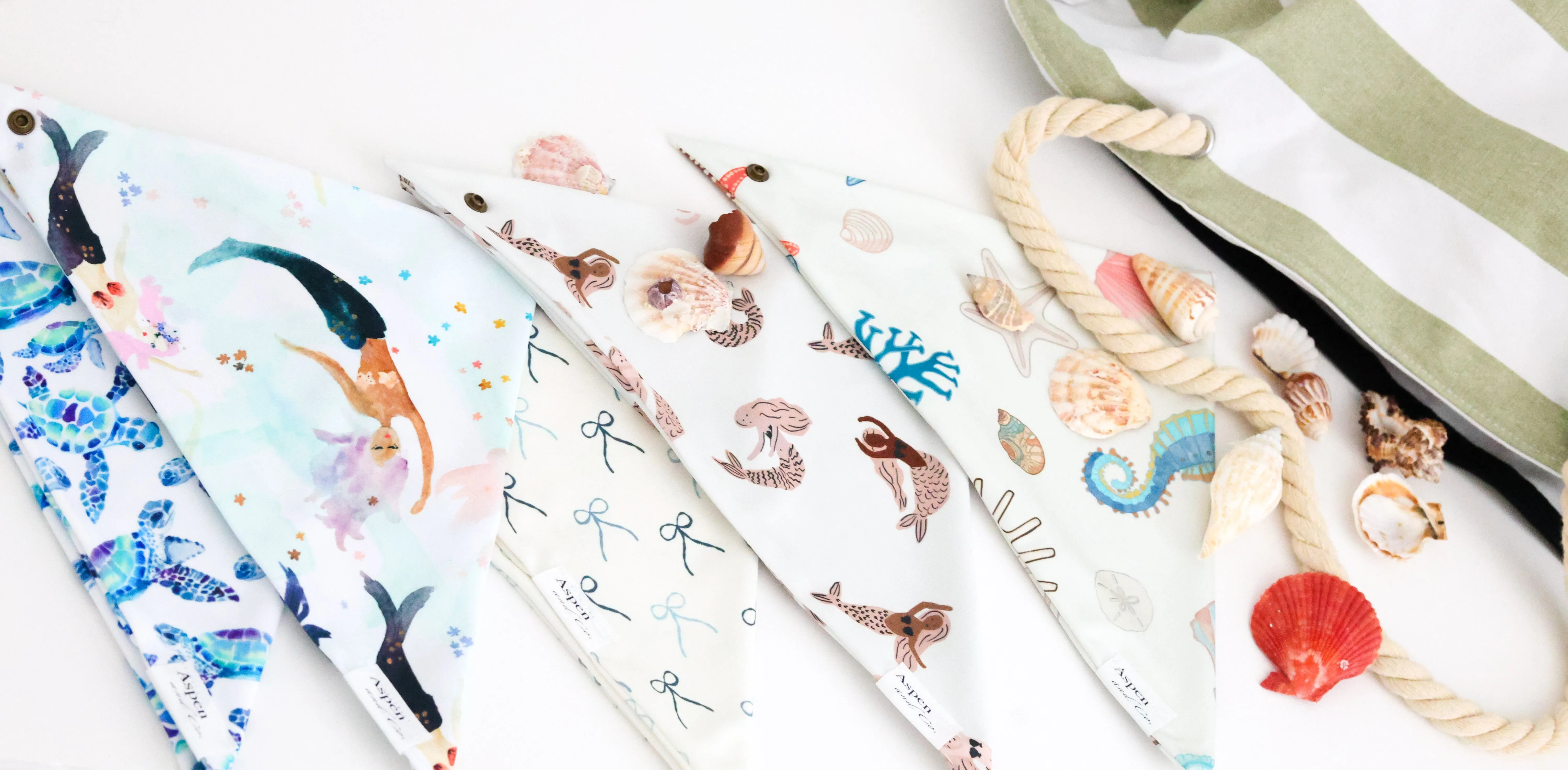 Weatherproof Dog Bandana - Mermaids