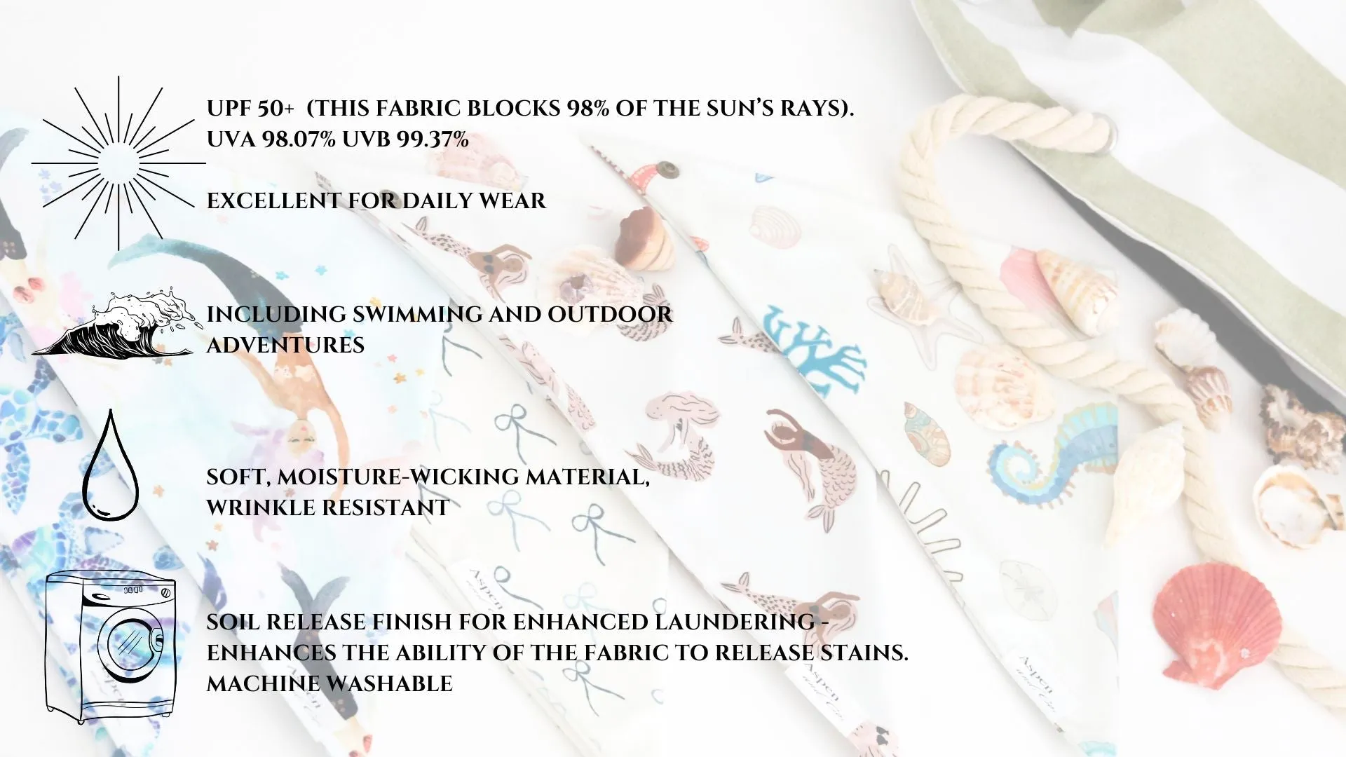 Weatherproof Dog Bandana - Mermaids