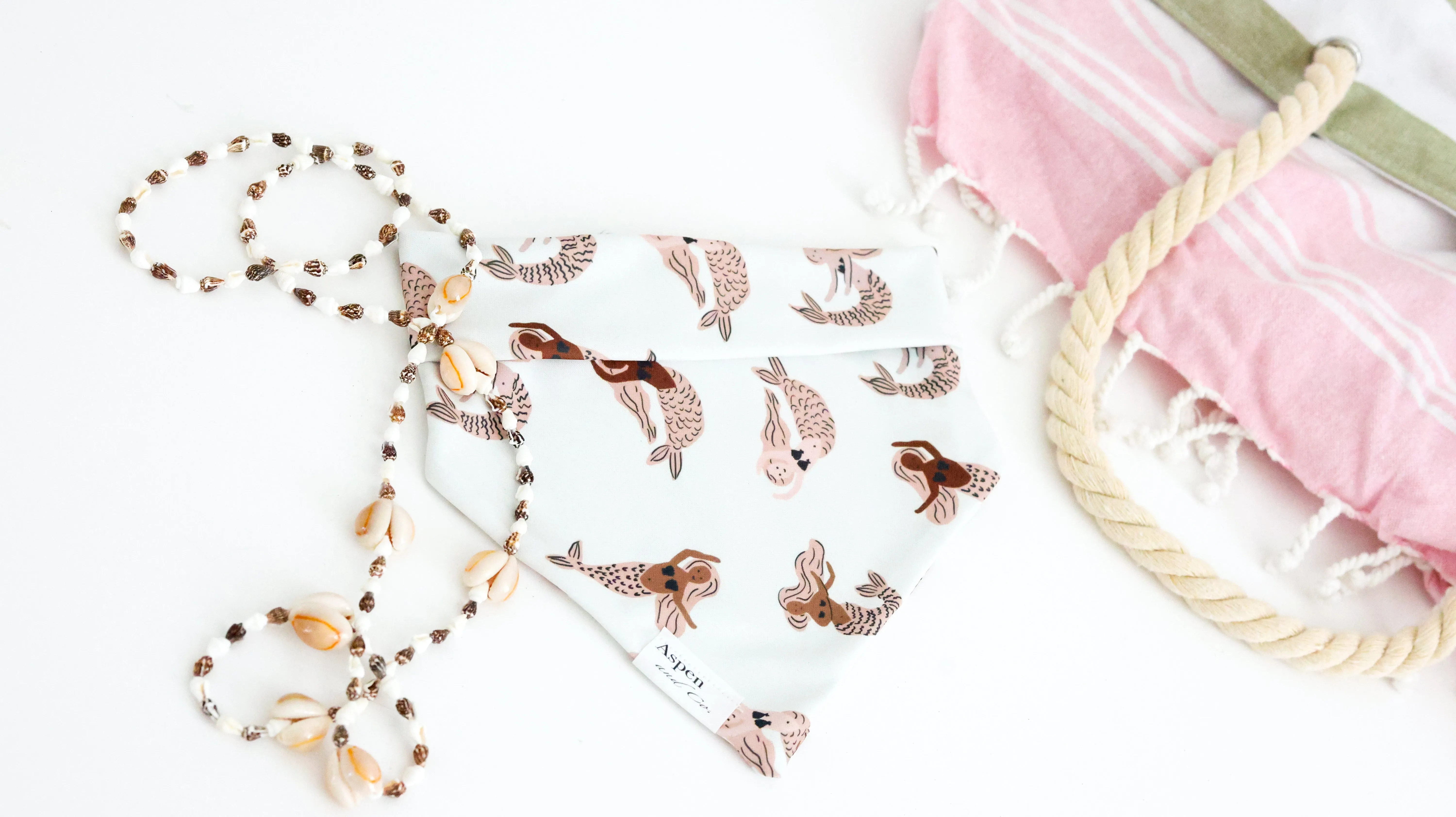 Weatherproof Dog Bandana - Mermaids